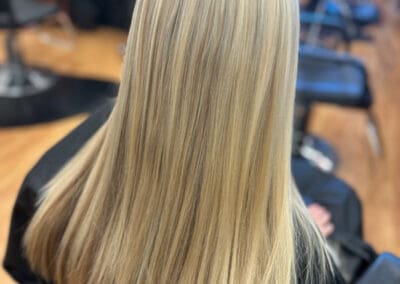 Beautiful blonde straight hair