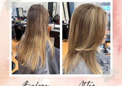 Before and after trim