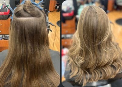 Before and after displaying highlights