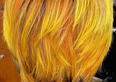 Bright and fun hair color
