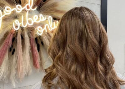 Beautiful shiny auburn curls